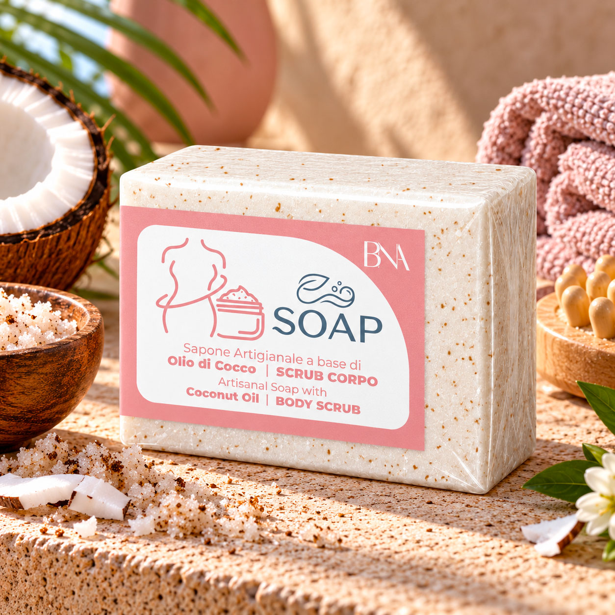 Sapone artigianale scrub corpo